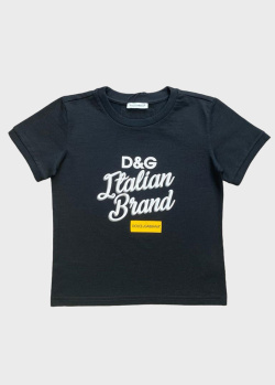 Дитяча футболка Dolce&Gabbana з написом, фото
